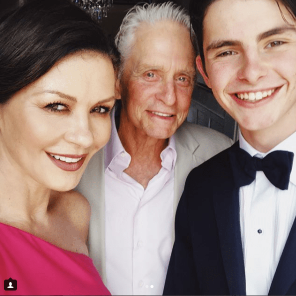 Catherine and Michael recently shared shared a selfie with son Dylan before his prom 