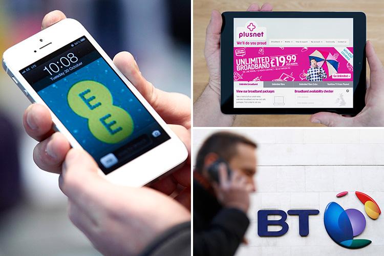  EE, BT and Plusnet will combine their networks into one by 2022