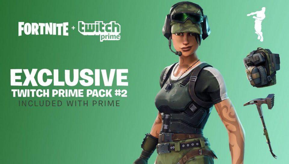  The second free Twitch prime pack for Battle Royale has just been announced