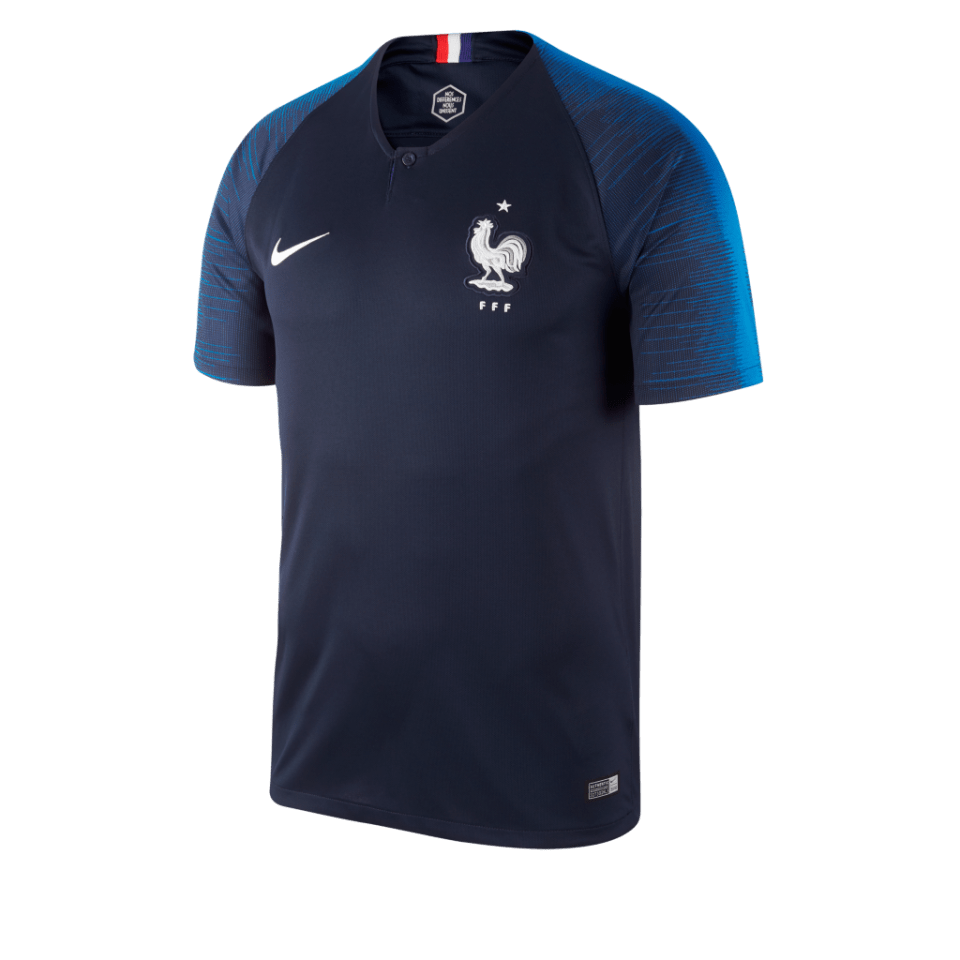  France unveiled their smart-looking kit for the 2018 World Cup earlier in the year