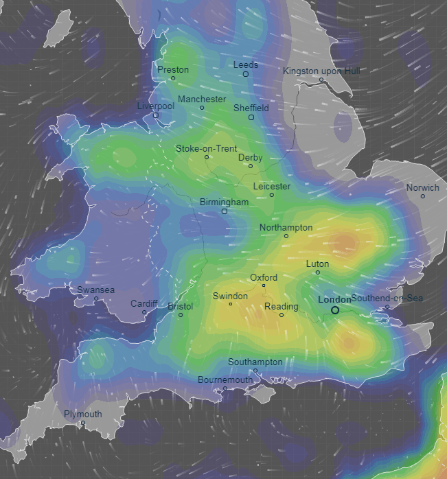  Heavy rain is lashing the country today - making for a very wet start to June