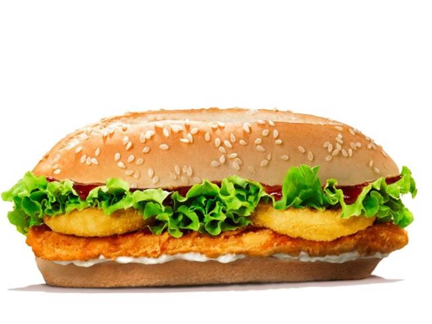  Burger King has released a new chicken burger in honour of the royal couple's big day this Saturday