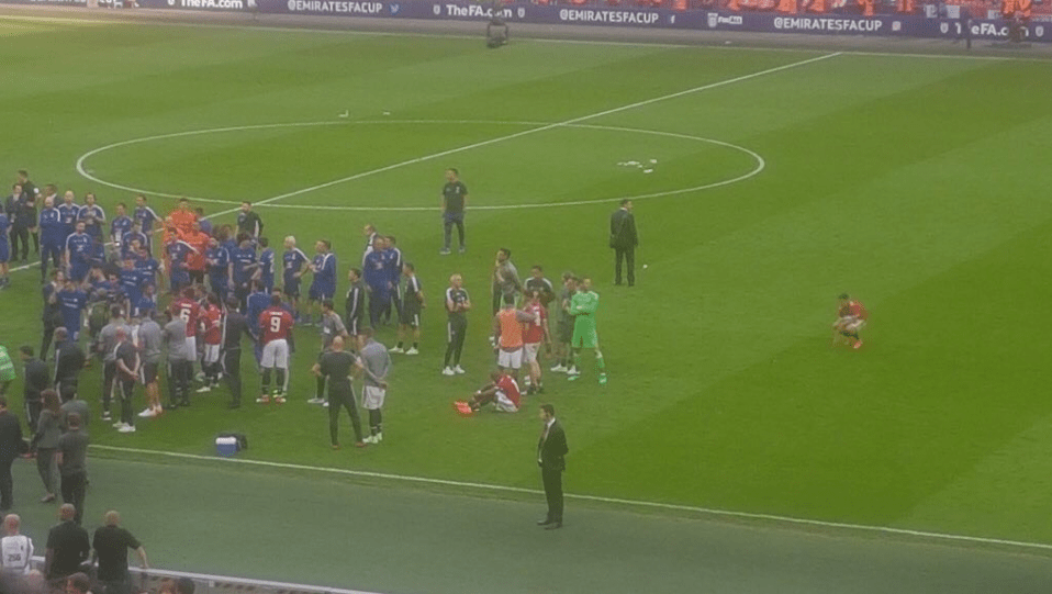  Manchester United flop Alexis Sanchez sat alone at the end of the FA Cup final