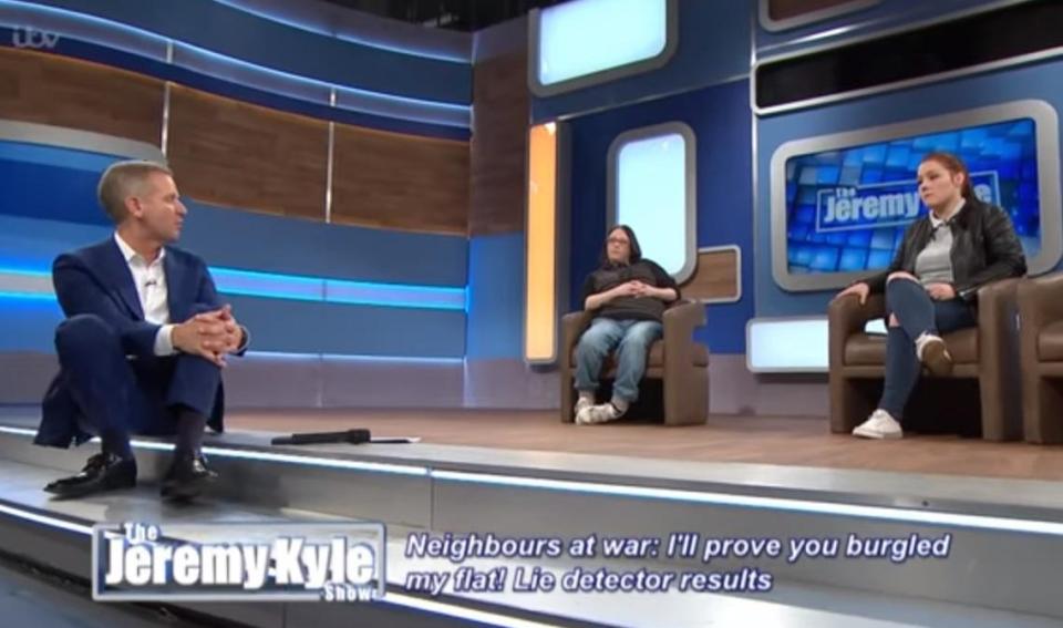  Show host Jeremy Kyle smirked a few times during the episode as he listened to Nikita and Sian's stories