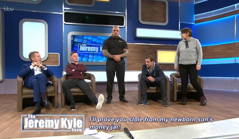  Mother Theresa appeared on The Jeremy Kyle Show, accusing her son of stealing money