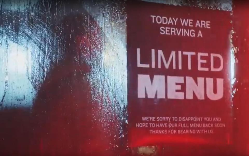  More than 600 branches were forced to close while others had to sell a limited menu