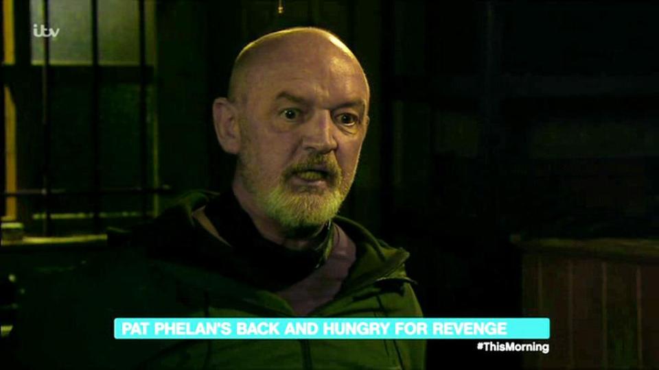  Pat Phelan is set to pay the price for his crimes