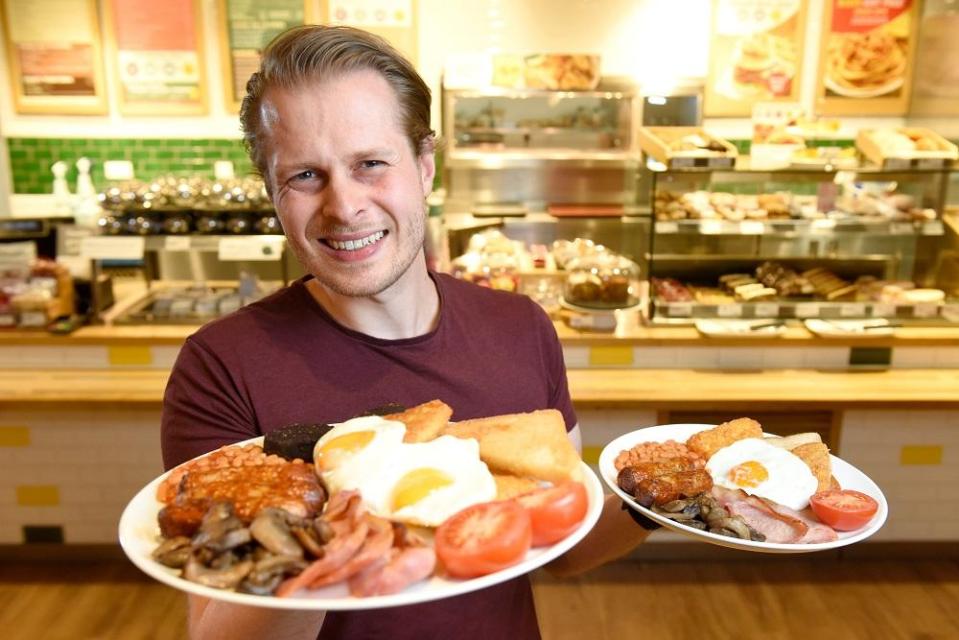  The big breakfast includes 19 separate pieces and is sure to fill even the hungriest person up