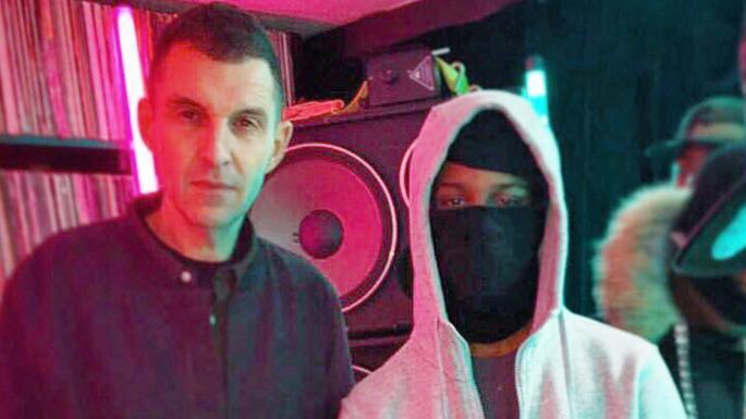  Rhyhiem Barton, right, was killed last month during a drive-by shooting. He appeared with Tim Westwood, left, in a YouTube video