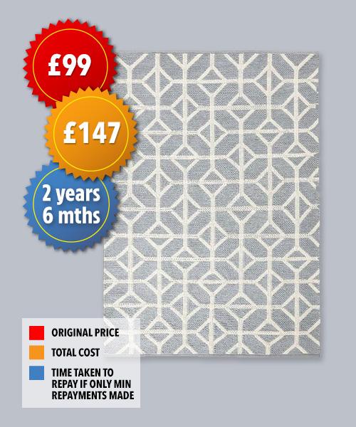  The Very rug costs £48 more when you buy it using a store card