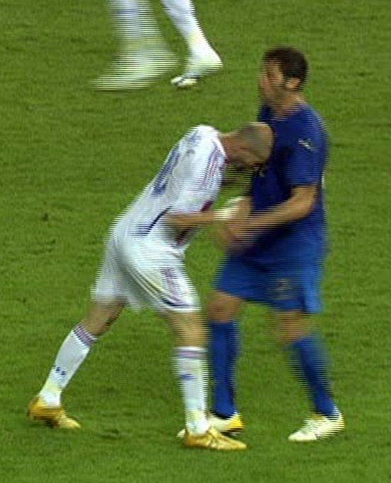  Cool cat Zinedine Zidane lost his head in the 2006 World Cup when confronted by the Italians' style of play