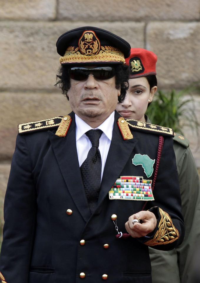  Gaddafi, above, was killed in 2011