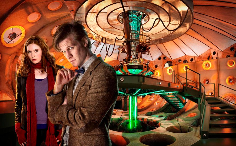  Dr Who... Matt as many will know him in the Tardis