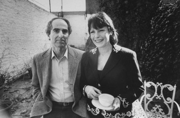 Philip Roth with his actress wife Claire Bloom