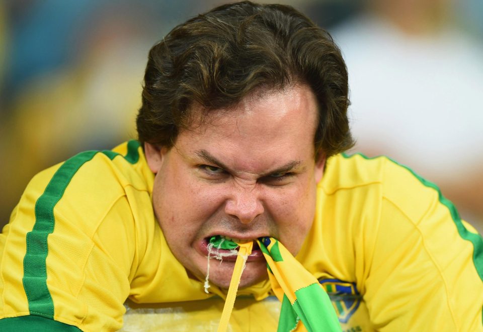  Brazil fans didn't react well to the 7-1 defeat to Germany on home soil four years ago