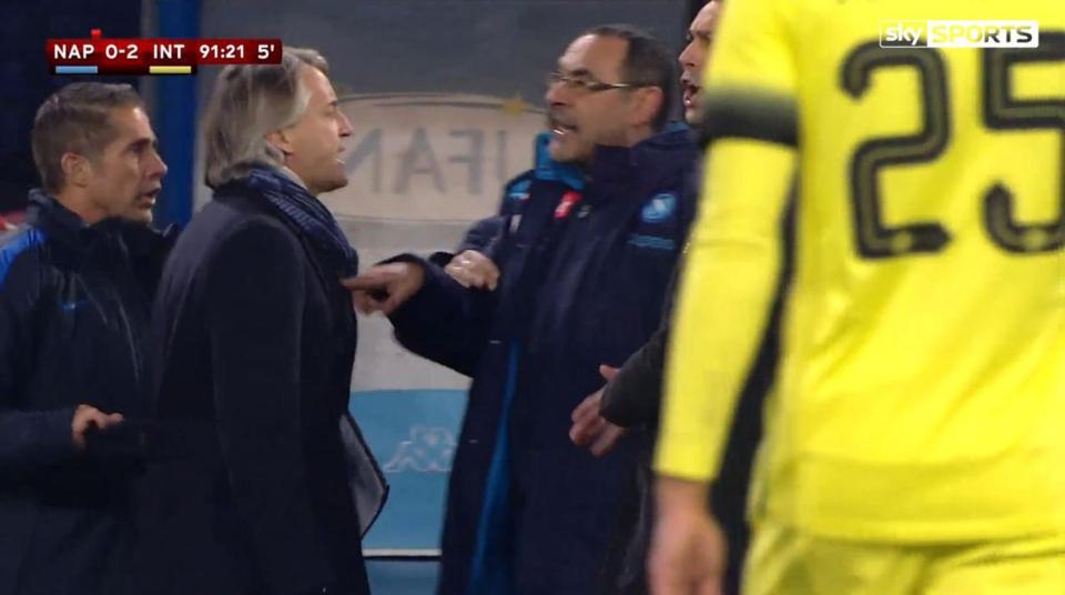  Roberto Mancini accused Sarri of being homophobic and racist