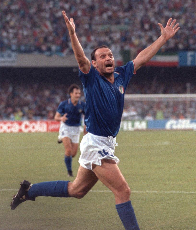  Salvatore Schillaci's semifinal goal wasn't enough to help them beat Argentina