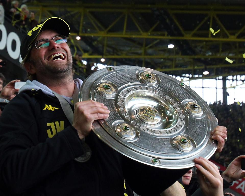  Klopp is no stranger to lifting silverware after wining the Bundesliga twice Dortmund