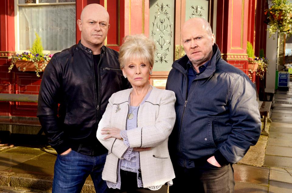  Phil and Grant shot to fame on Albert Square in 1990, alongside their mum Peggy Mitchell, played by Barbara Windsor