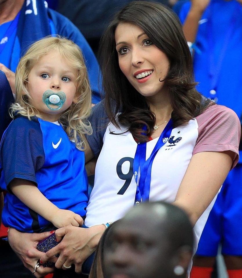  Jennifer and daughter watching Giroud at Euro2016