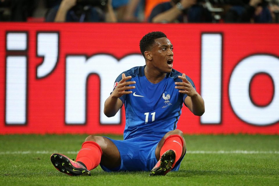  Anthony Martial did not make France's star-studded World Cup squad