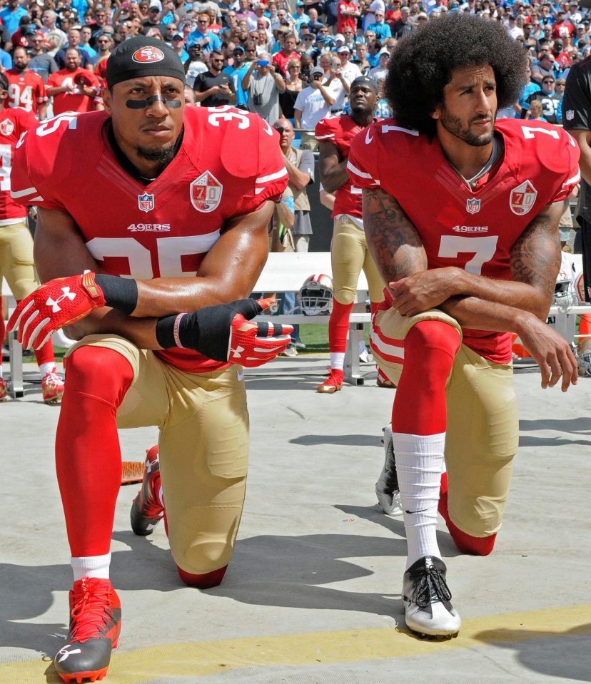  Eric Reid, like Kaepernick, has filed a grievance against the league, citing collusion in denying him a job