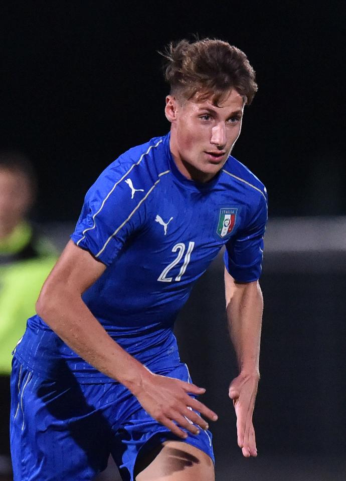  Pinamonti has scored three goals for Italy's Under-19 team