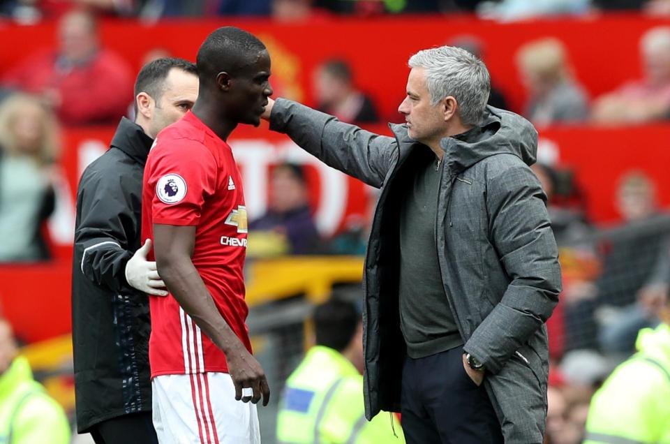  Jose Mourinho has reportedly come frustrated with Eric Bailly