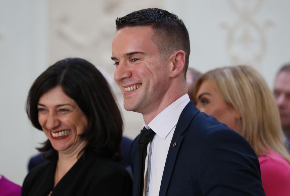  Leo Varadkar's partner Matthew Barrett at Aras an Uachtarain in Dublin