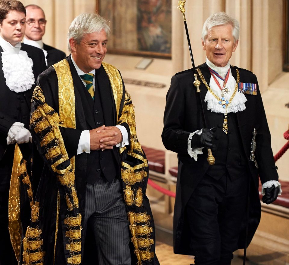  Bercow's first point was that David Leakey, right, did not work for him