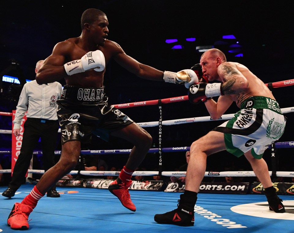 Ohara Davies in action against Derry Mathews last month