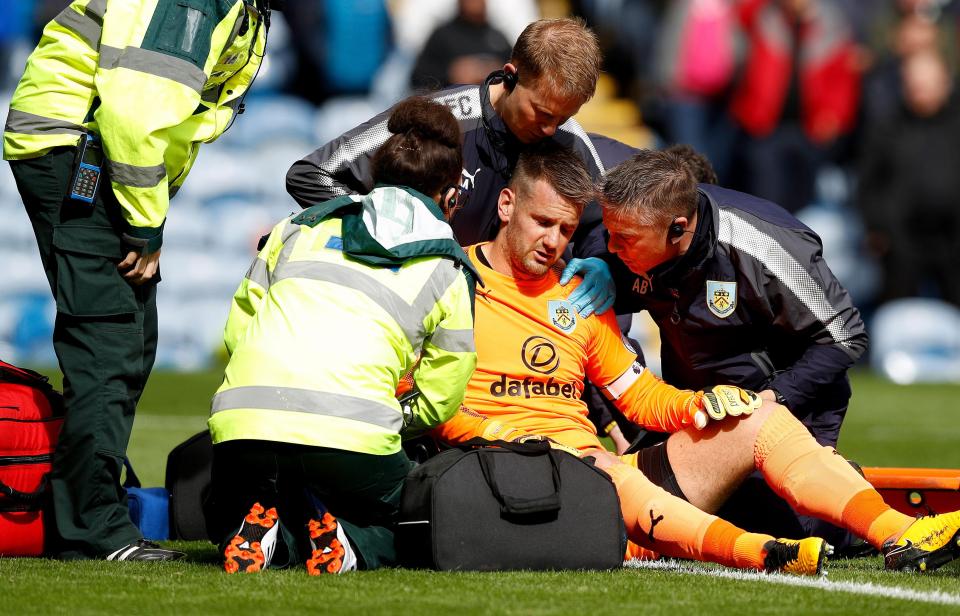  Tom Heaton started the season as Burnley captain and World Cup hopeful - but dislocated his shoulder in the fourth game and missed the next five months