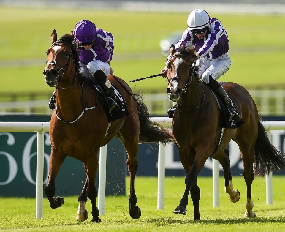  Magical (left) was taken out of the Oaks