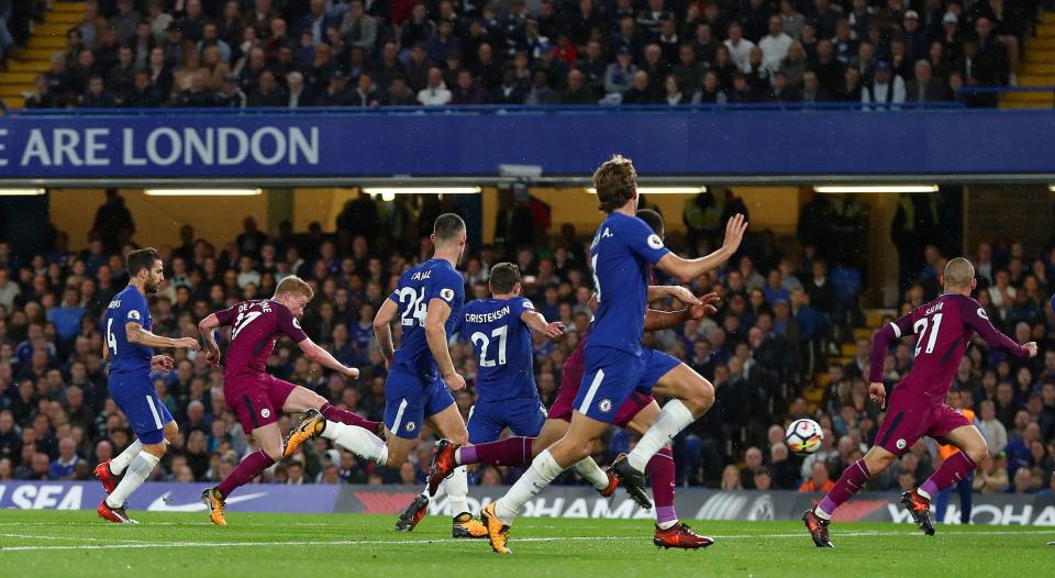  Kevin De Bruyne's goal against Chelsea was Gary Neville's 'moment' of the season