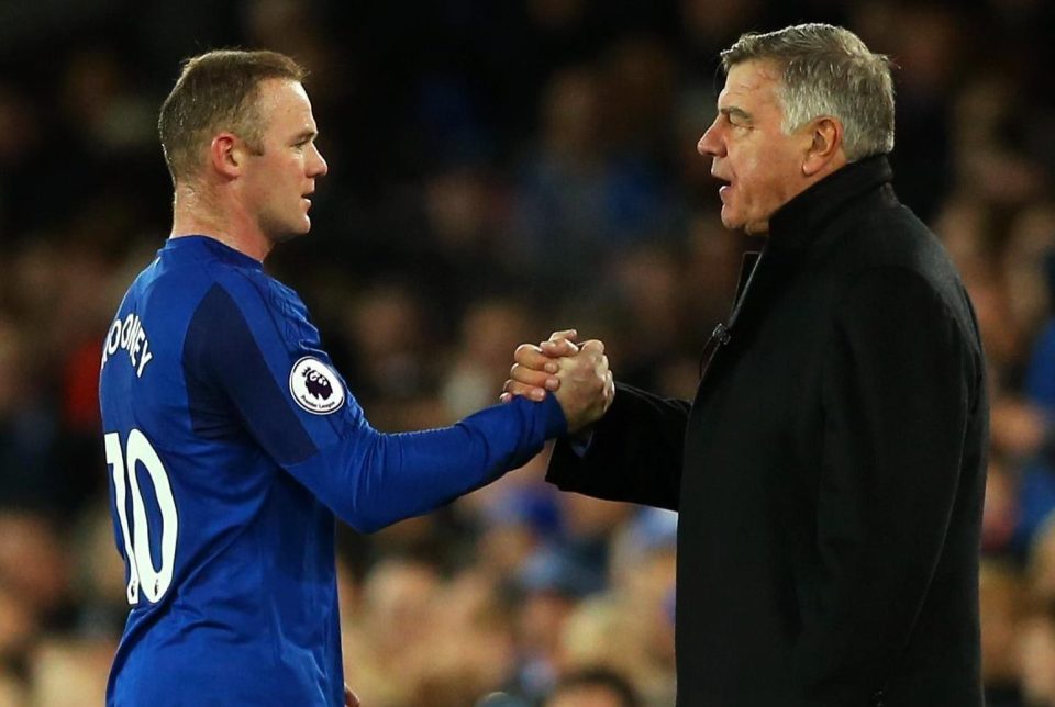  Sam Allardyce and Wayne Rooney are unlikely to both be at Everton next season