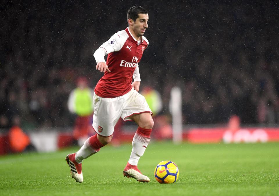  Henrikh Mkhitaryan started alongside the goalscorers for the first time against Burnley