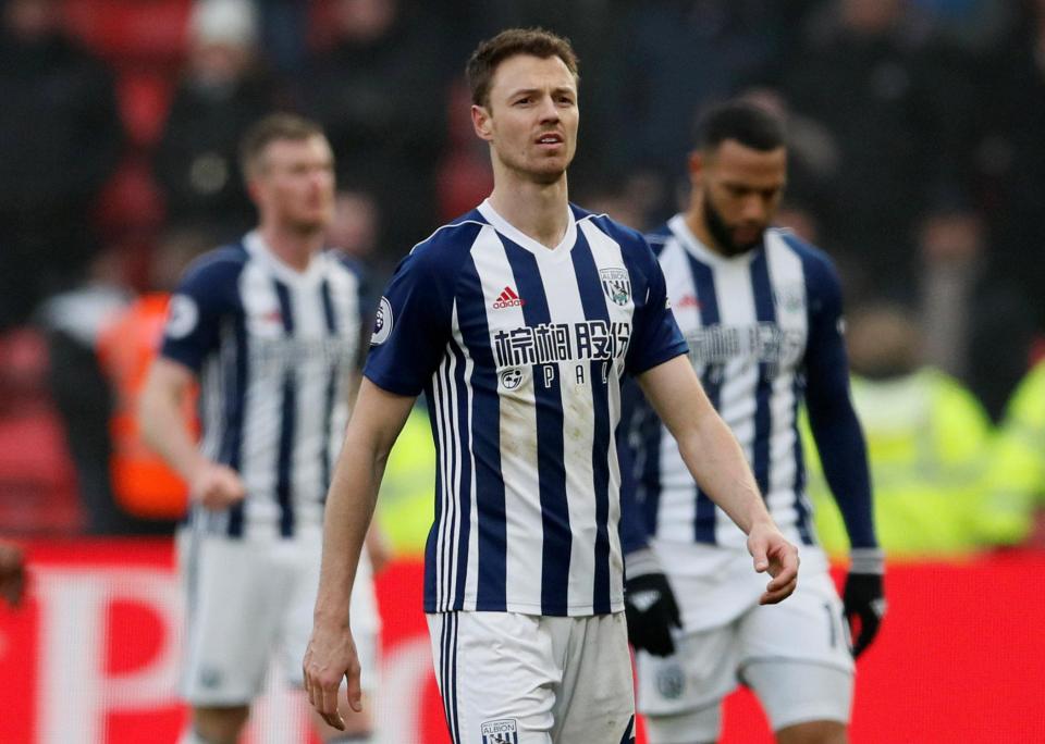  West Brom captain Jonny Evans is available for just £3million