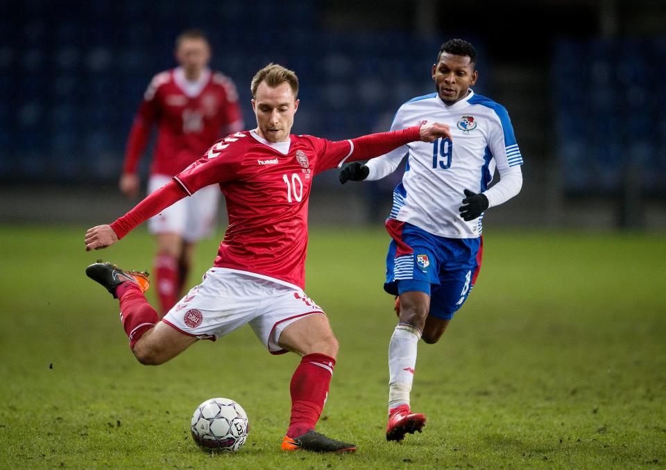  Christian Eriksen managed to score eight goals in qualifying