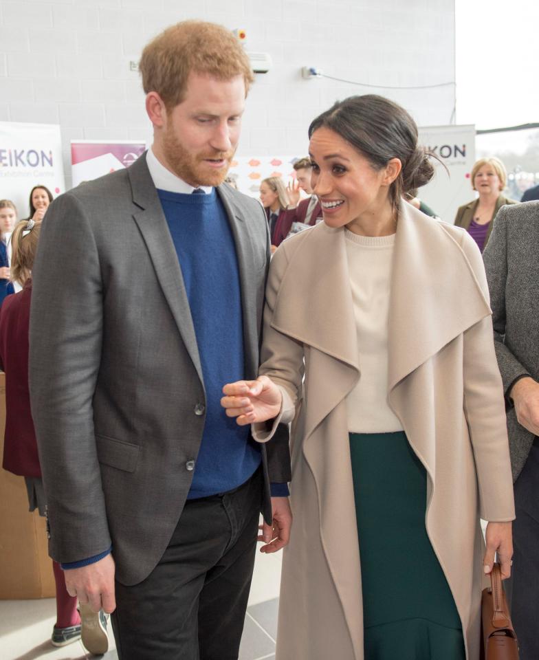  Harry and Meghan, pictured at Eikon Northern Ireland last month