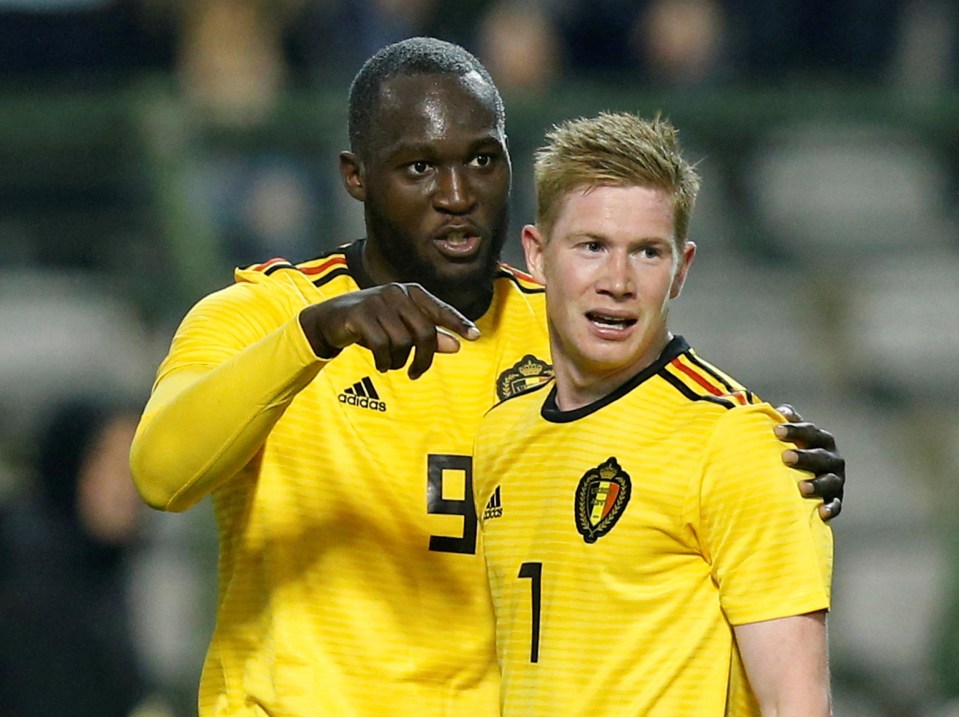 Club rivalries are put aside as Romelu Lukaku and Kevin De Bruyne team up for Belgium