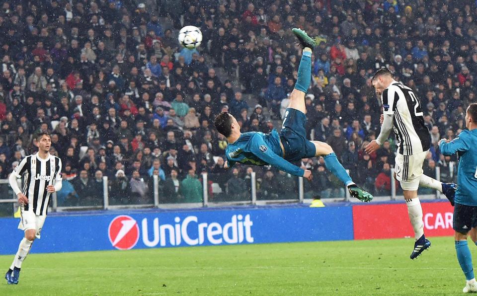  This goal from Cristiano Ronaldo was judged to be the best in the Champions League this season