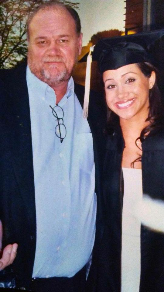  Thomas with Meghan at her graduation ceremony