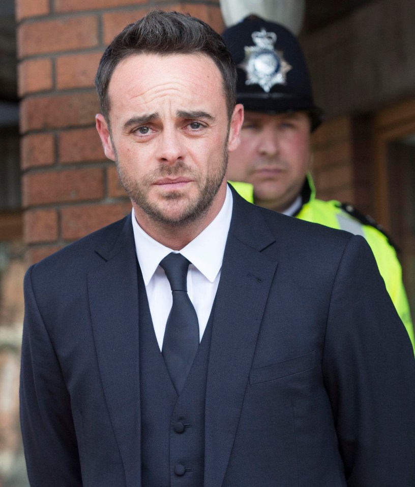 Ant was convicted of drink-driving in March