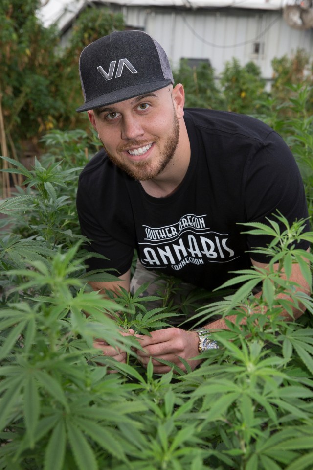 Tyler works as a cannabis farmer, and is planning to drum some business out of his new royal connection