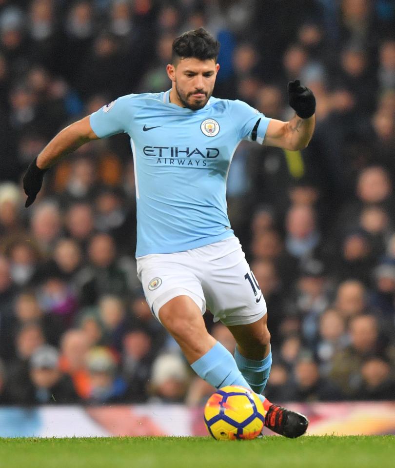  Sergio Aguero was left out of Gary Neville's team of the season