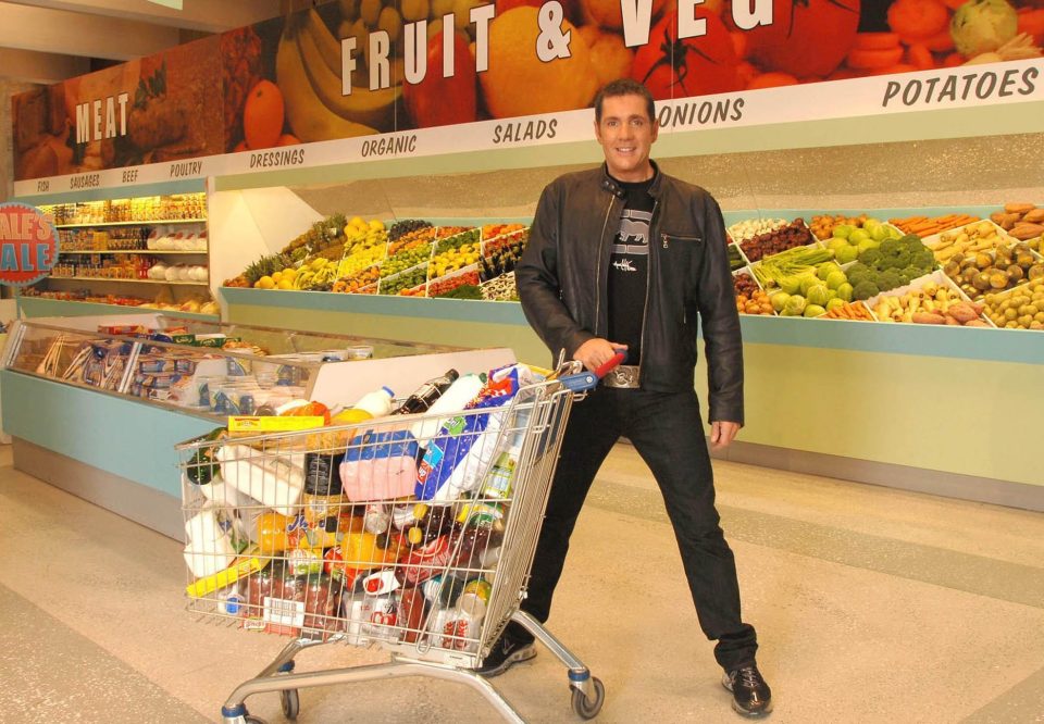  The Supermarket Sweep star will be given a send off in London