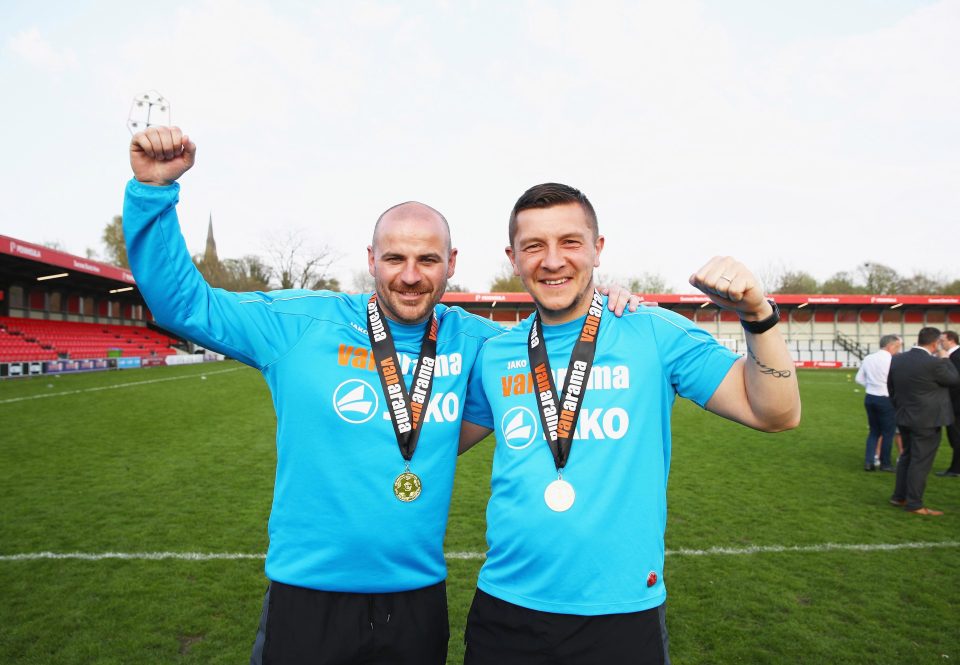  Bernard Morley and Anthony Johnson left club last week after promotion to National League