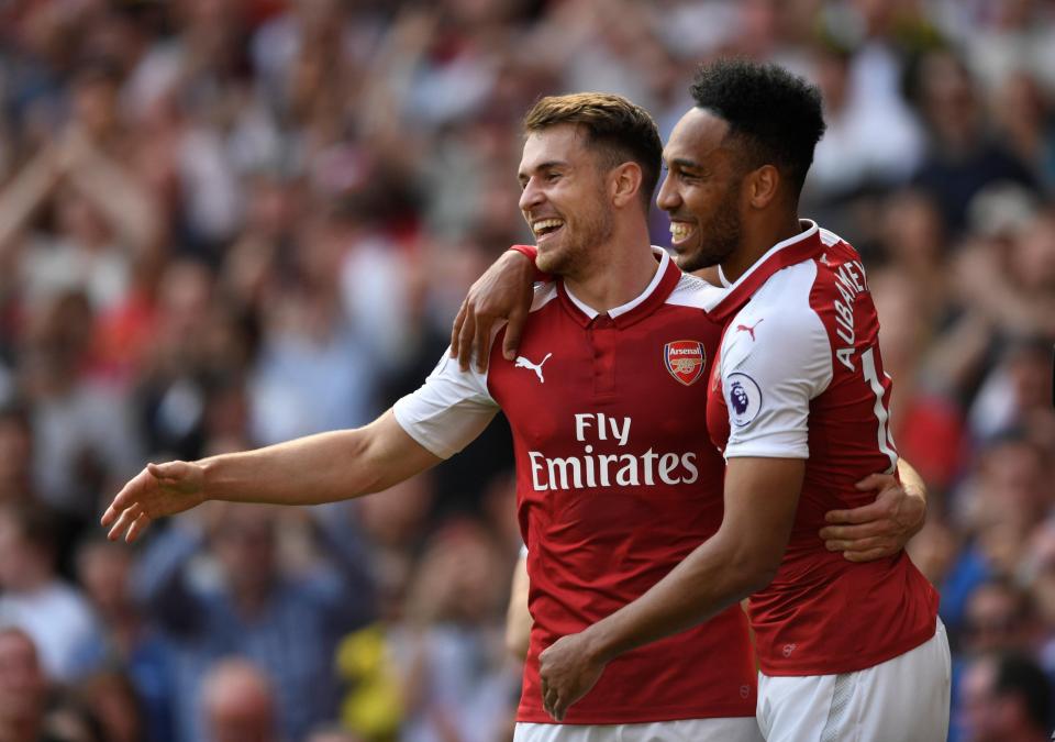  Pierre-Emerick Aubameyang and Aaron Ramsey have been identified as the key players at Arsenal by Unai Emery