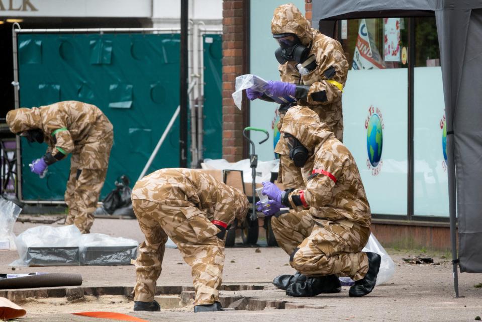  The military was brought in to clean-up multiple sites around Salisbury after the attack on the Skripals