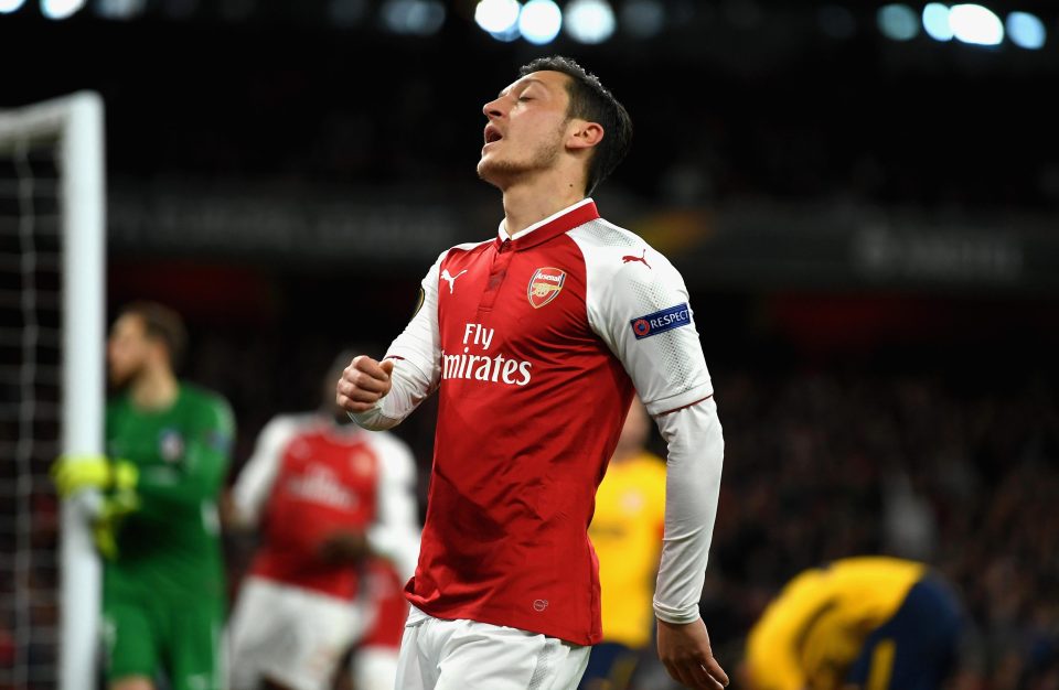  Arsenal ace Mesut Ozil has played his last game for Arsenal this season